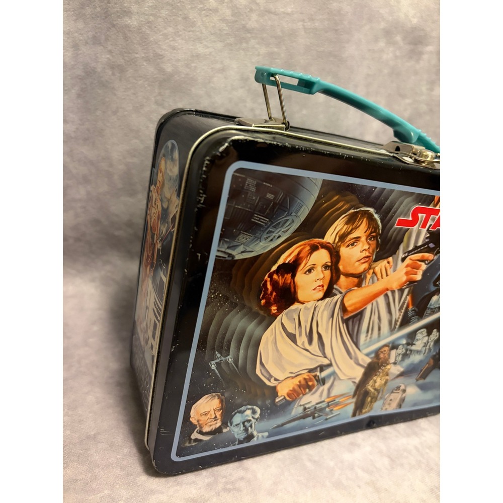 Star Wars Metal Lunch Box Tin Box Co Blue 2020 Collectible - Picture 7 of 10